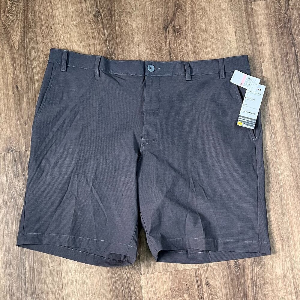 NEW Grand Slam On Course Active Waistband Gray Stretch Performance Golf Shorts S